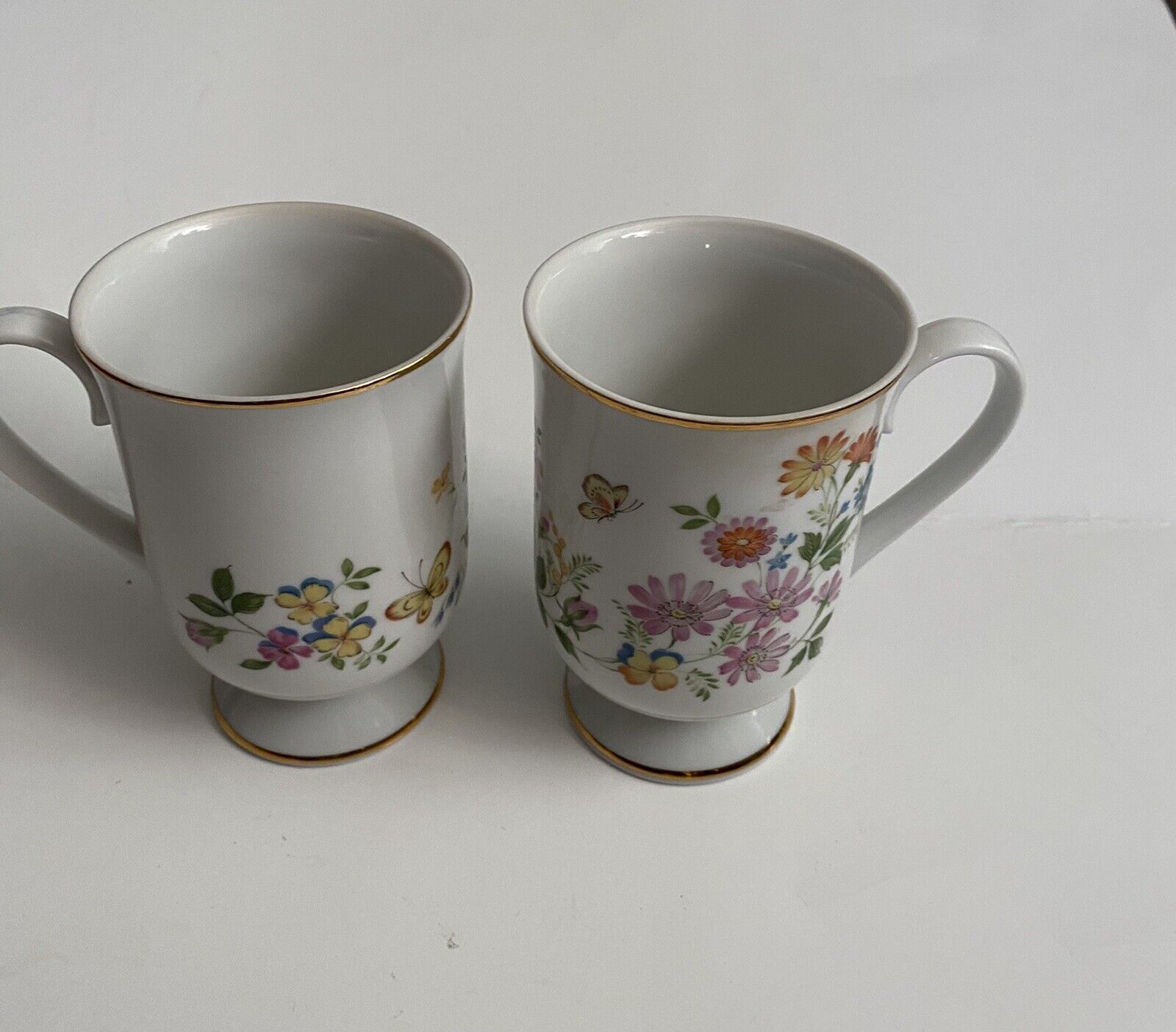 Preowned Two Royal Domino Collection Porcelain China Cups \