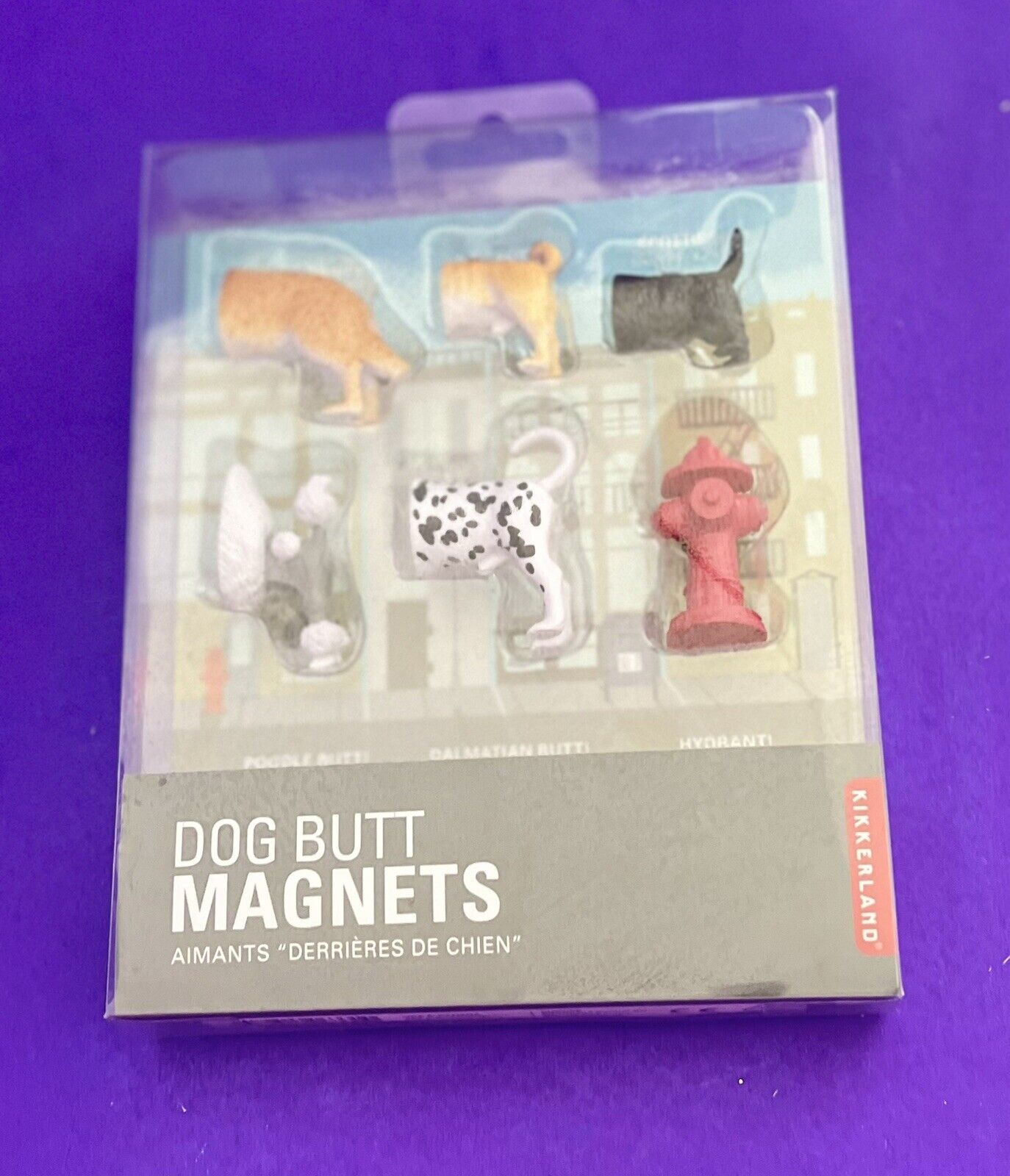 Kikkerland Dog Butt Magnets Set of 6 MG17 Refrigerator Animal Novelty SALE
