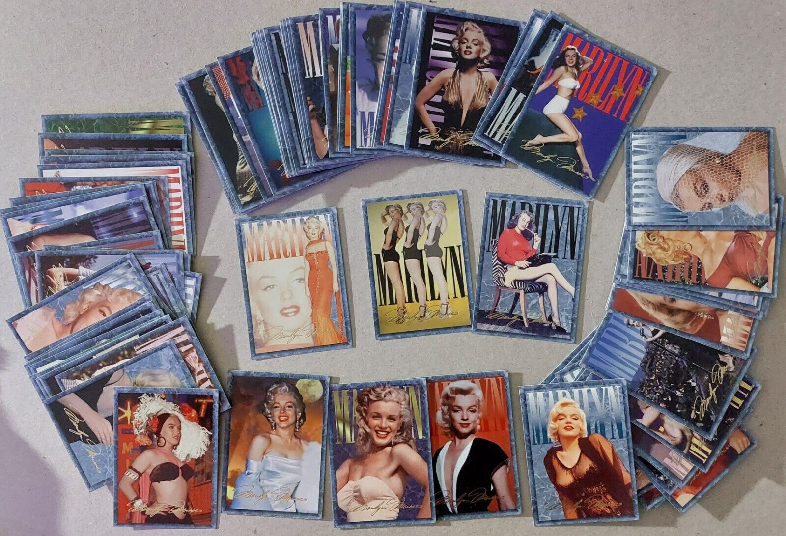 Marilyn Monroe Collector Cards 1993 Series 1 - Complete Base Set - 100 Cards 