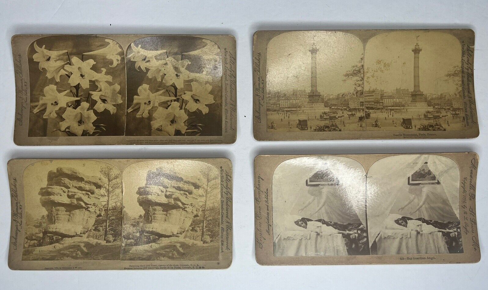 12 Vintage 1894 Stereoscope Cards Published By Strohmeyer & Wyman. Rare