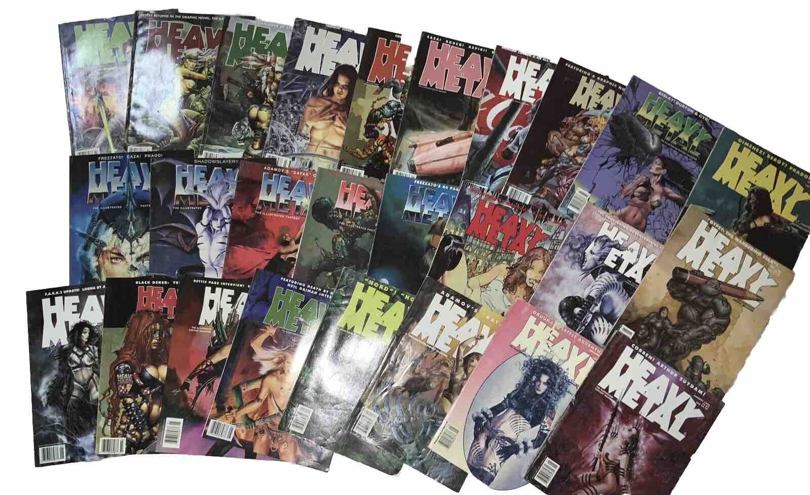 Vintage Heavy Metal Magazine Lot Of 26 Miscellaneous From 1994-2000