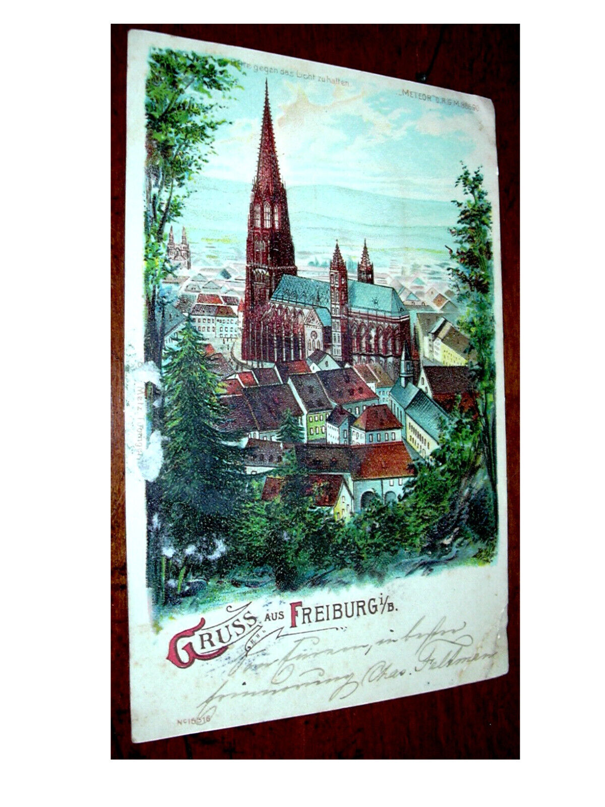 Circa 1910 Postcard GRUSS aus FREIBURG Posted & Written