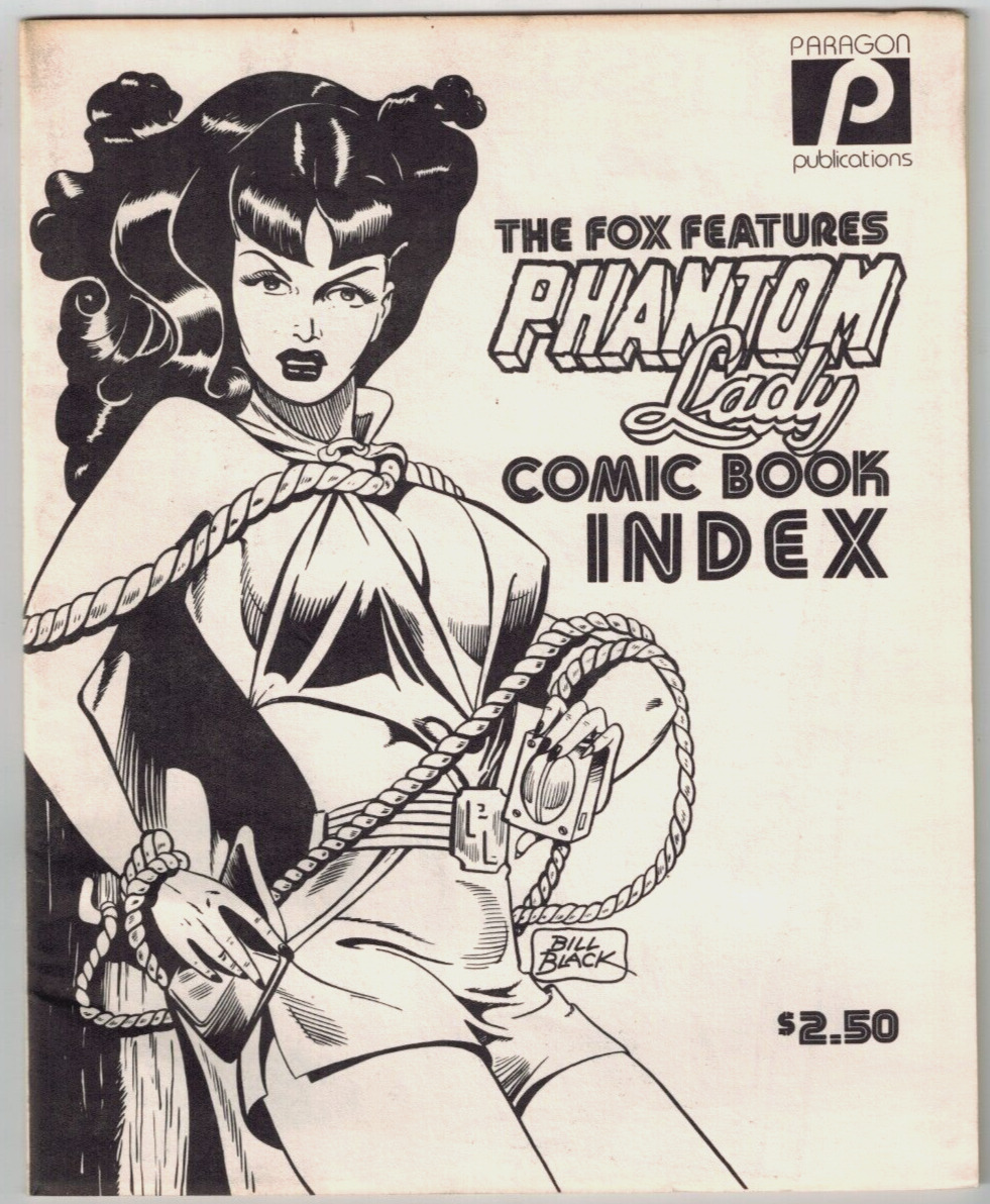 Phantom Lady Comic Book Index 1979 Early Matt Baker index,  by Bill Black