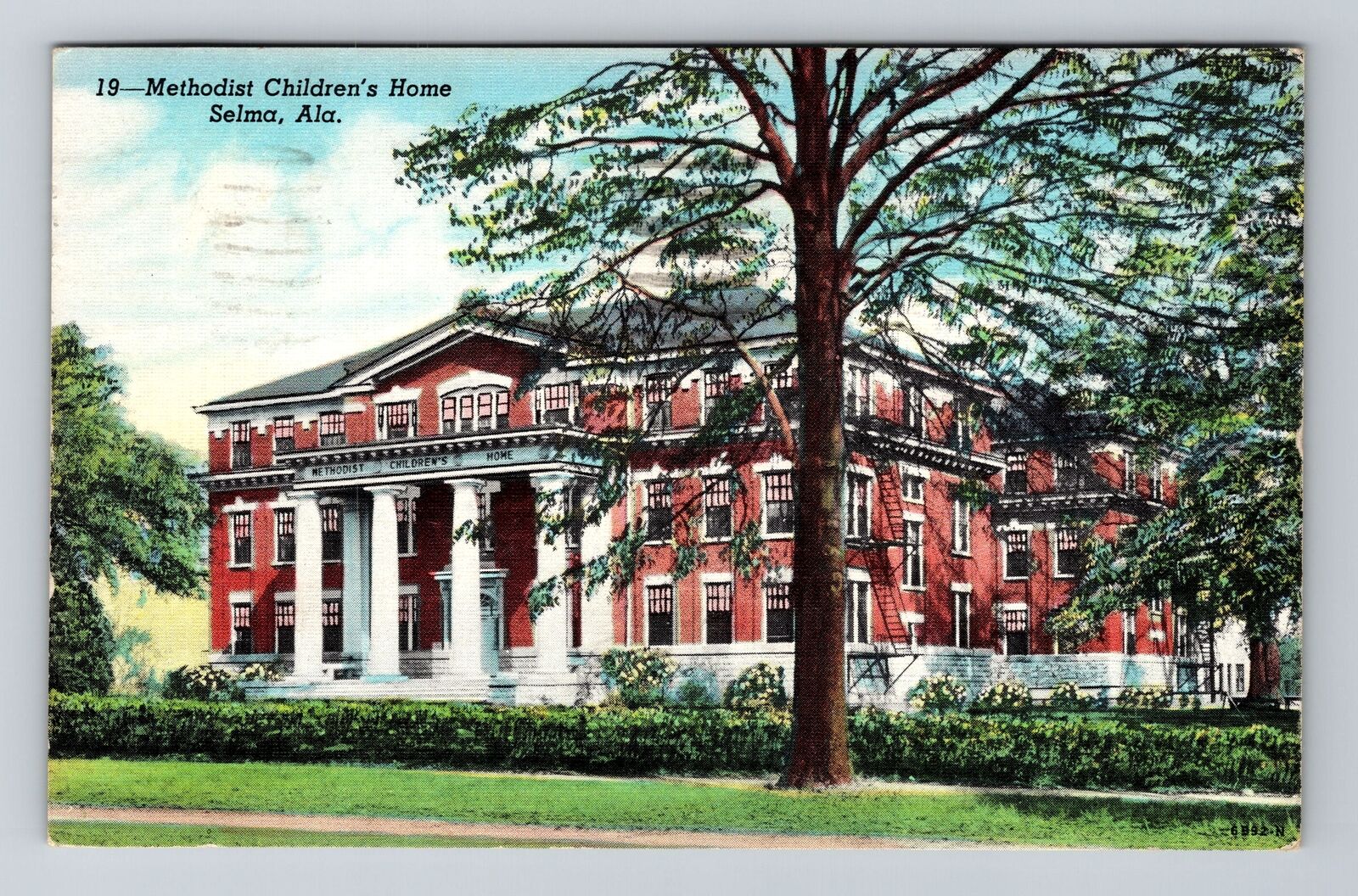 Selma AL-Alabama, Methodist Children\'s Home, c1948 Antique Vintage Postcard
