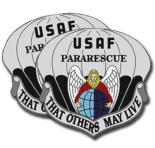 Pararescue Control Sticker USAF  Military Dye Cut Decal 5inch tall 2 Pack
