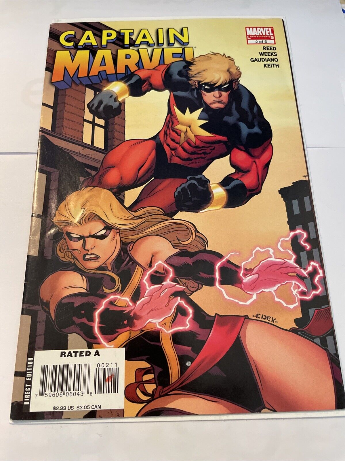 2008 #2 Marvel Captain Marvel 2 Of 5 Direct Issue VFN (Combined Shipping)