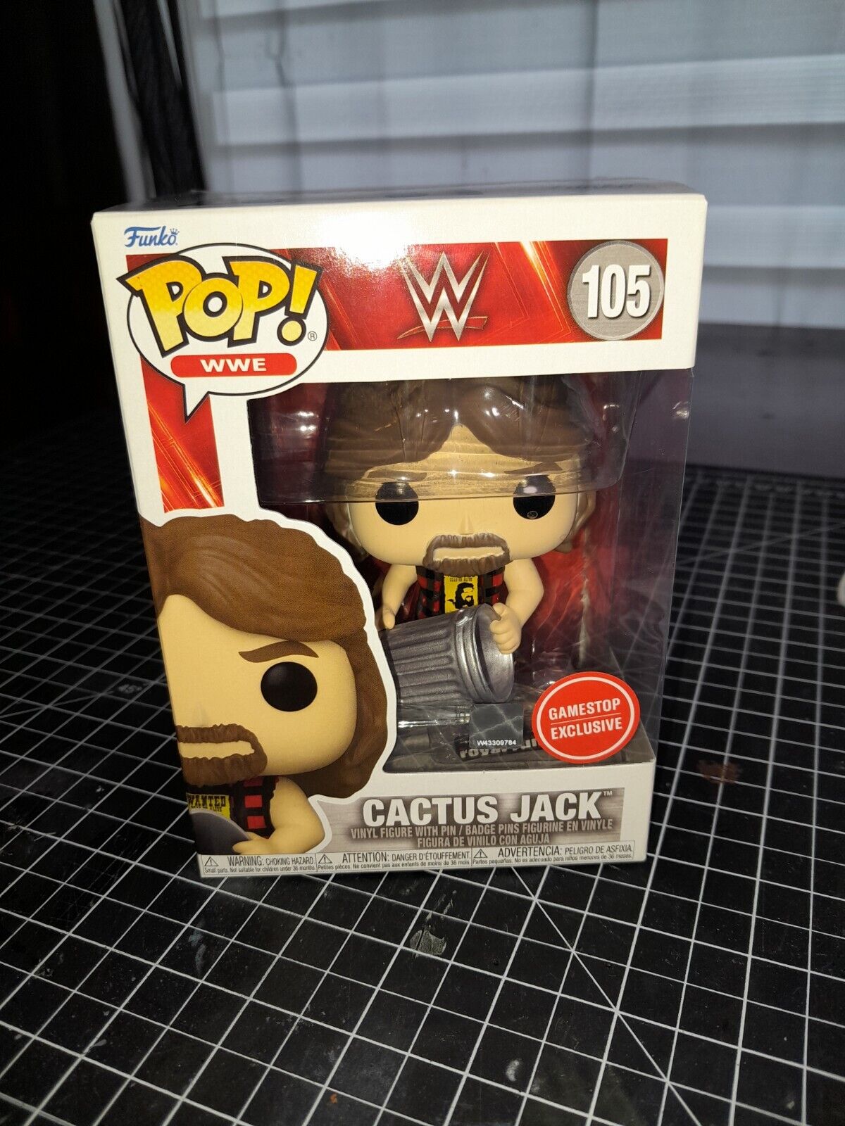 Cactus Jack #105 WWE Funko POP Vinyl Figure New Gamestop Exclusive