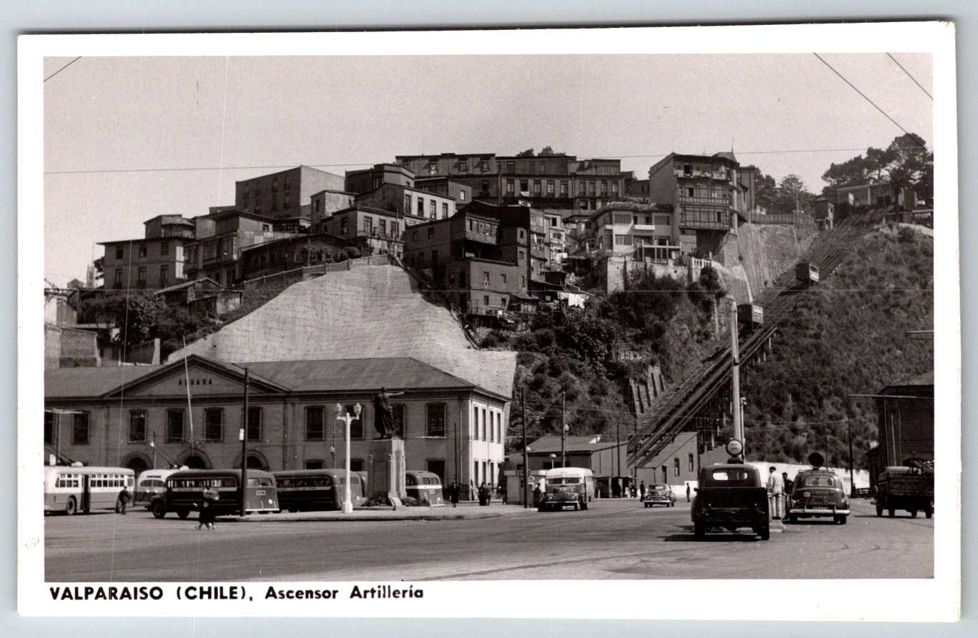 c1960s Valparaiso Chile Artillery Elevator Custom House Ascensor Chrome