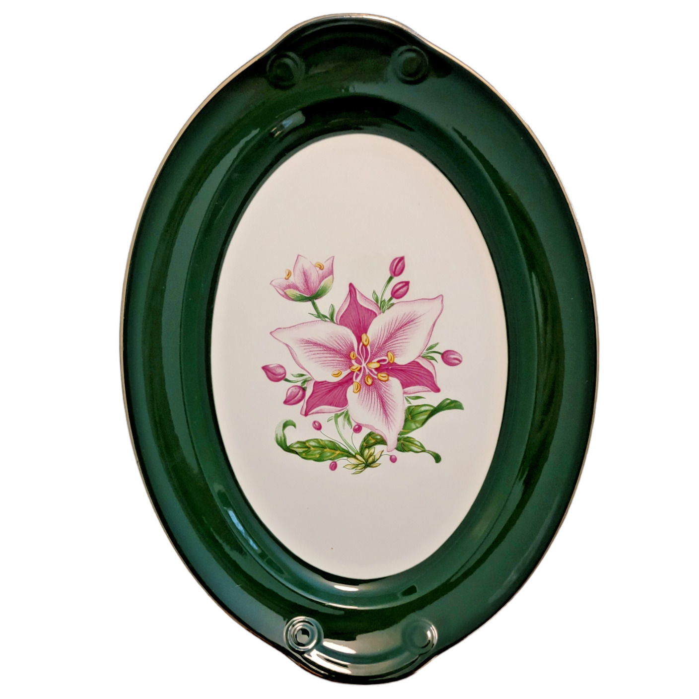 Taylor Smith Taylor Appalachian Heirloom Bonnie Dinnerware Floral Pink Lily