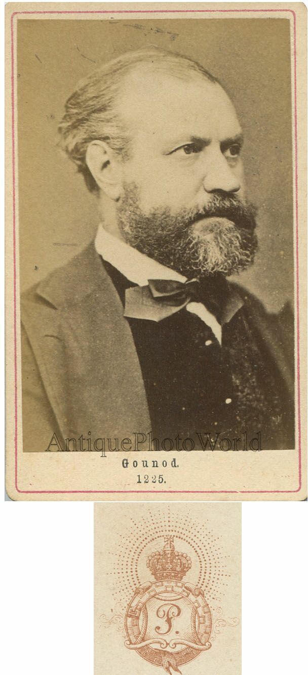 Charles Gounod France composer antique CDV music photo
