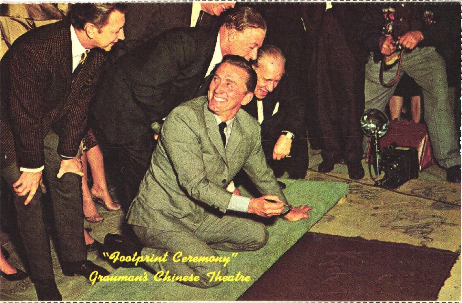Hollywood California Footprint Ceremony Grauman\'s Chinese Theatre Postcard