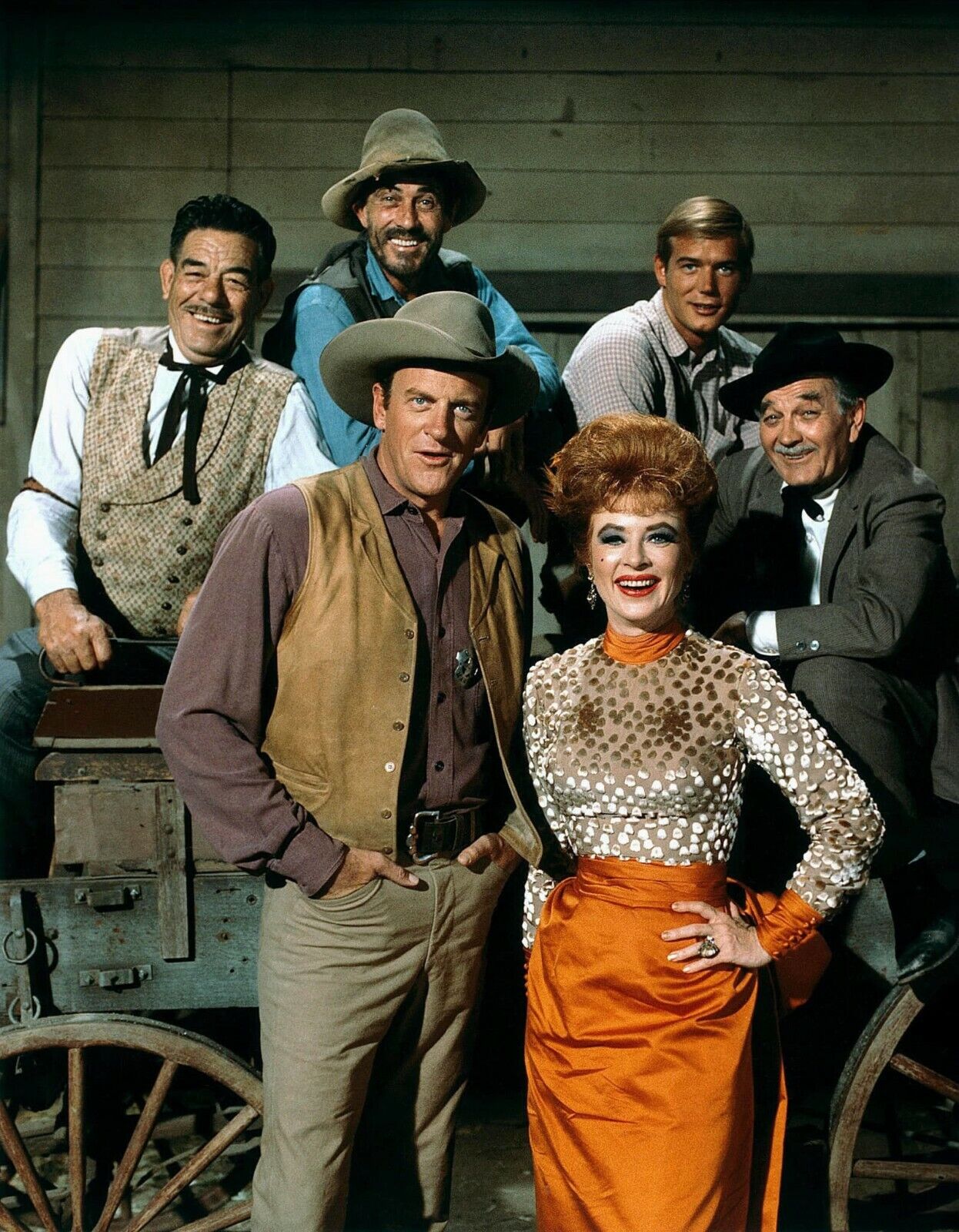 Cast of Classic Western TV Series Show Gunsmoke Photo Picture Print 4\