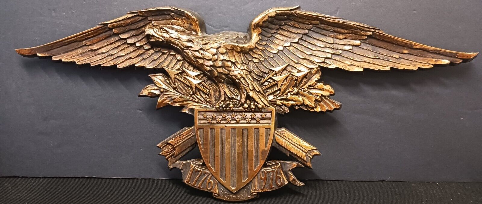 Vintage Bicentennial American Eagle Arrows & Shield 35”x16\