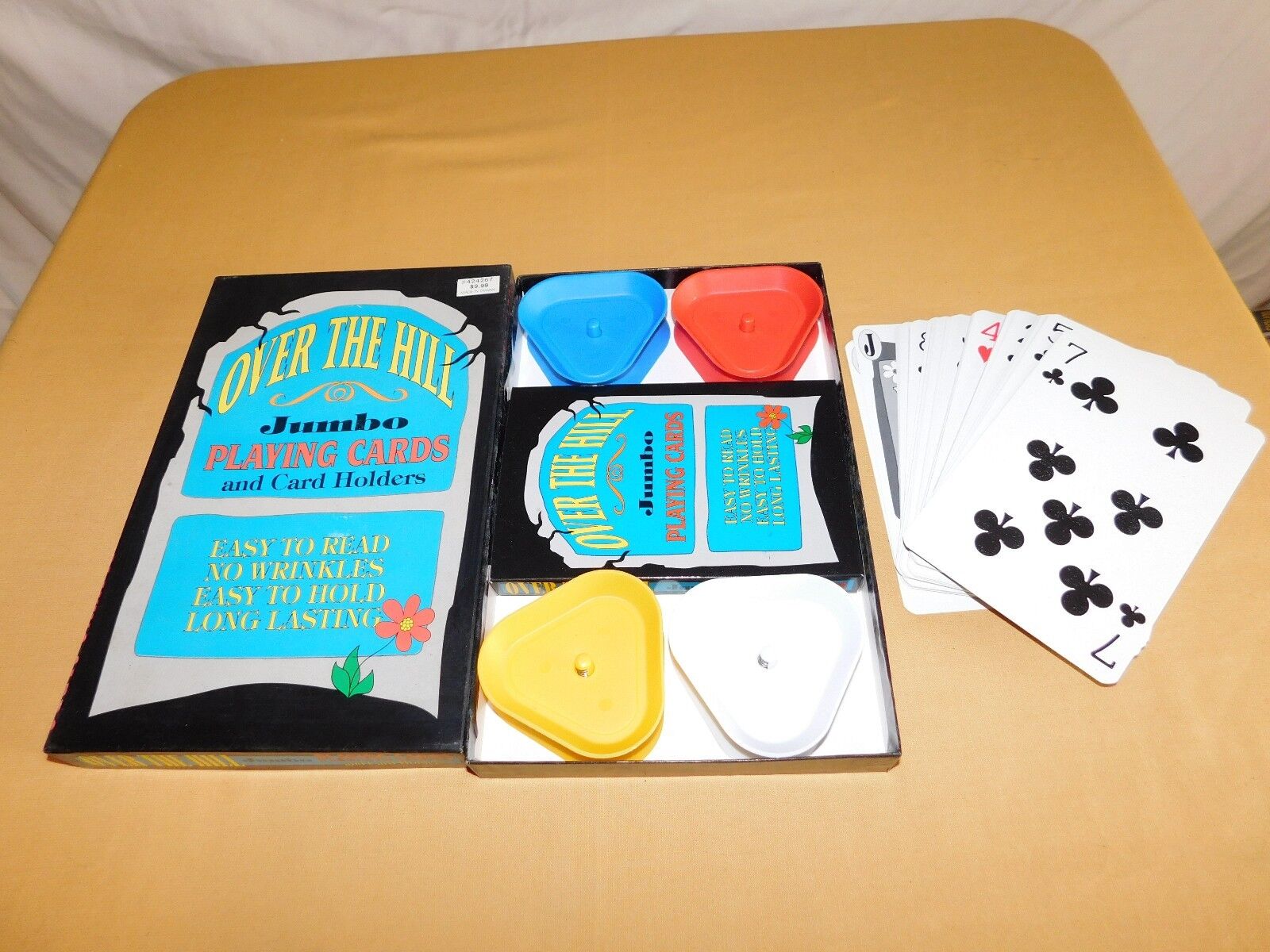 VINTAGE NOVELTY GAG GIFT GAME 1992 OVER THE HILL JUMBO PLAYING CARDS & HOLDERS