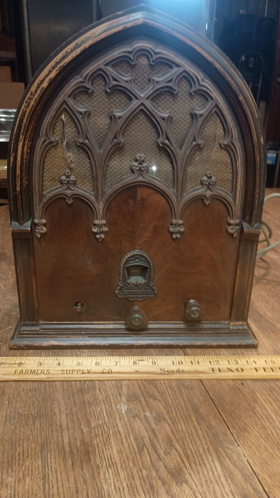 Antique Ecophone Cathedral Radio For Restoration