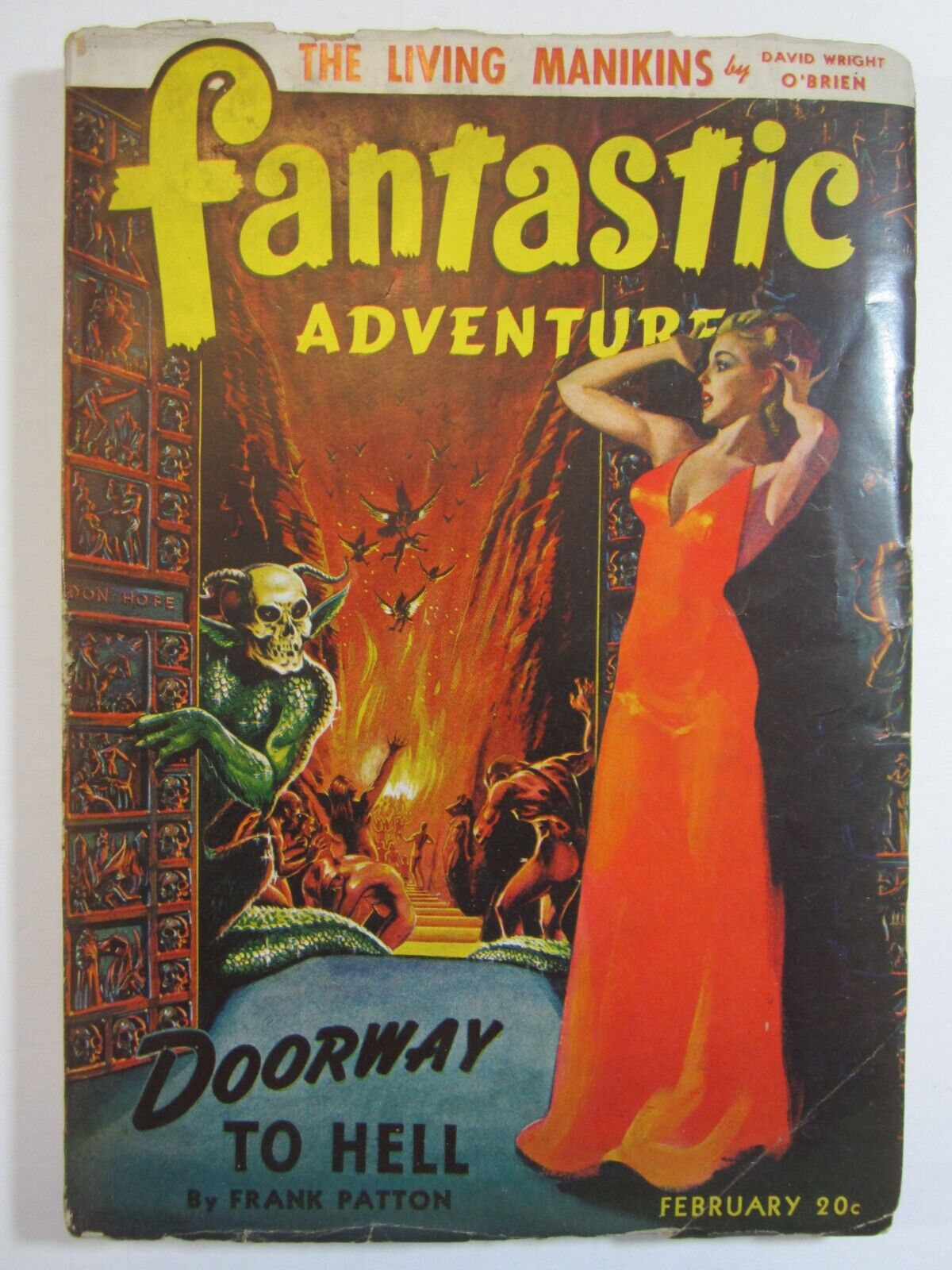 Fantastic Adventures v.4 #2, Feb. 1942 VG/FN  Great Fuqua & McCauley Cover