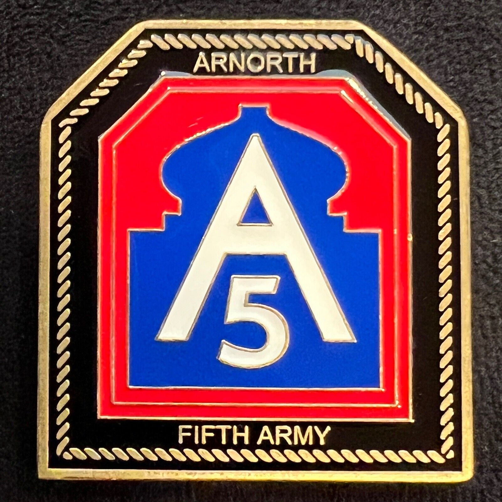 Fifth Army ARNORTH Chief of Staff Challenge Coin