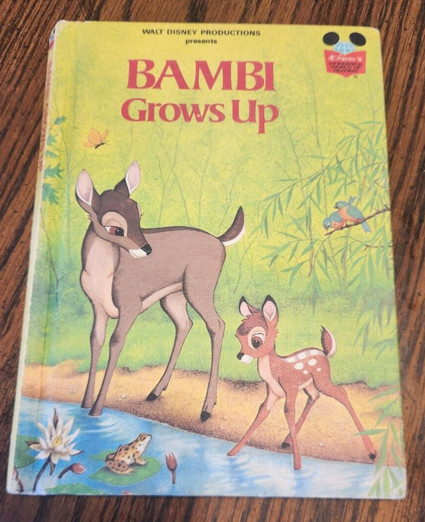 Vintage 1979 Walt Disney's Bambi Grows Up, Disney's Wonderful World Of Reading
