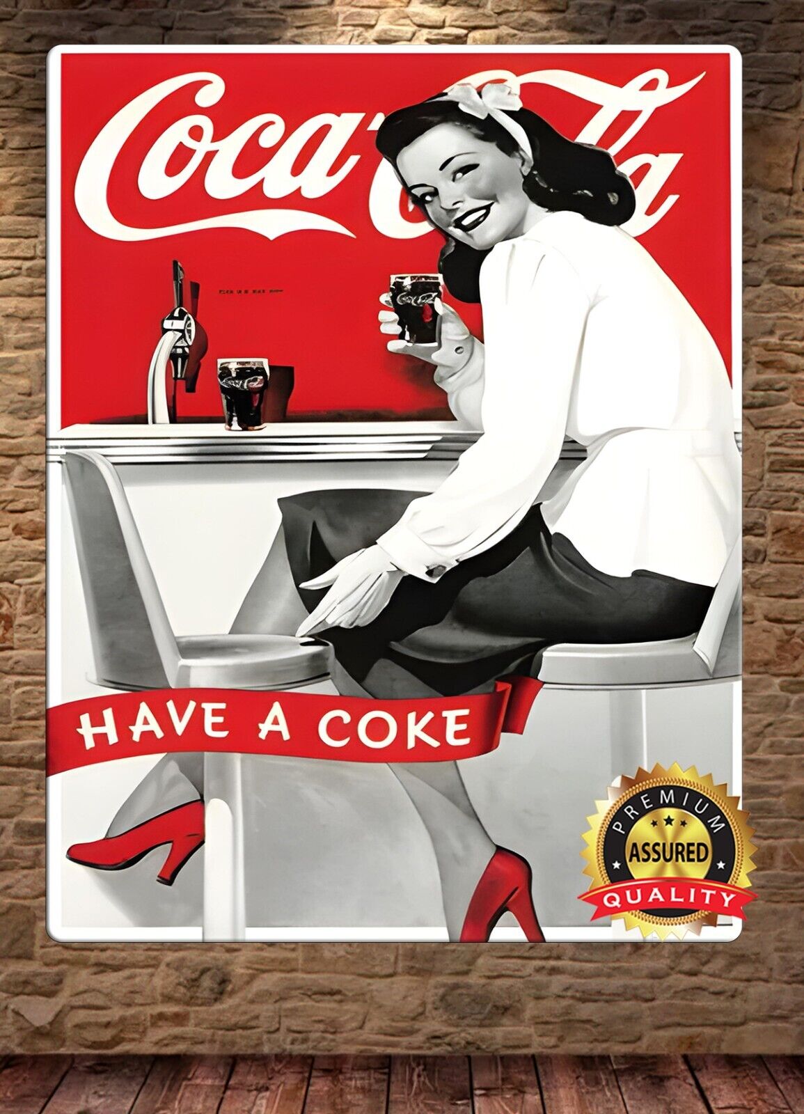 Coca-Cola - Have A Coke 1950s Retro - Metal Sign 11 x 14