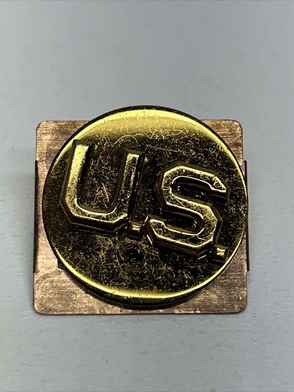 Vintage Rare U.S. Military Lapel, Gold Tone, Snag -Prufe