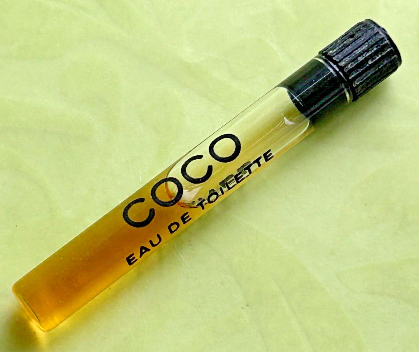 vtg Coco Chanel Eau de Toilette SAMPLE SIZE glass parfum bottle perfume edt mini