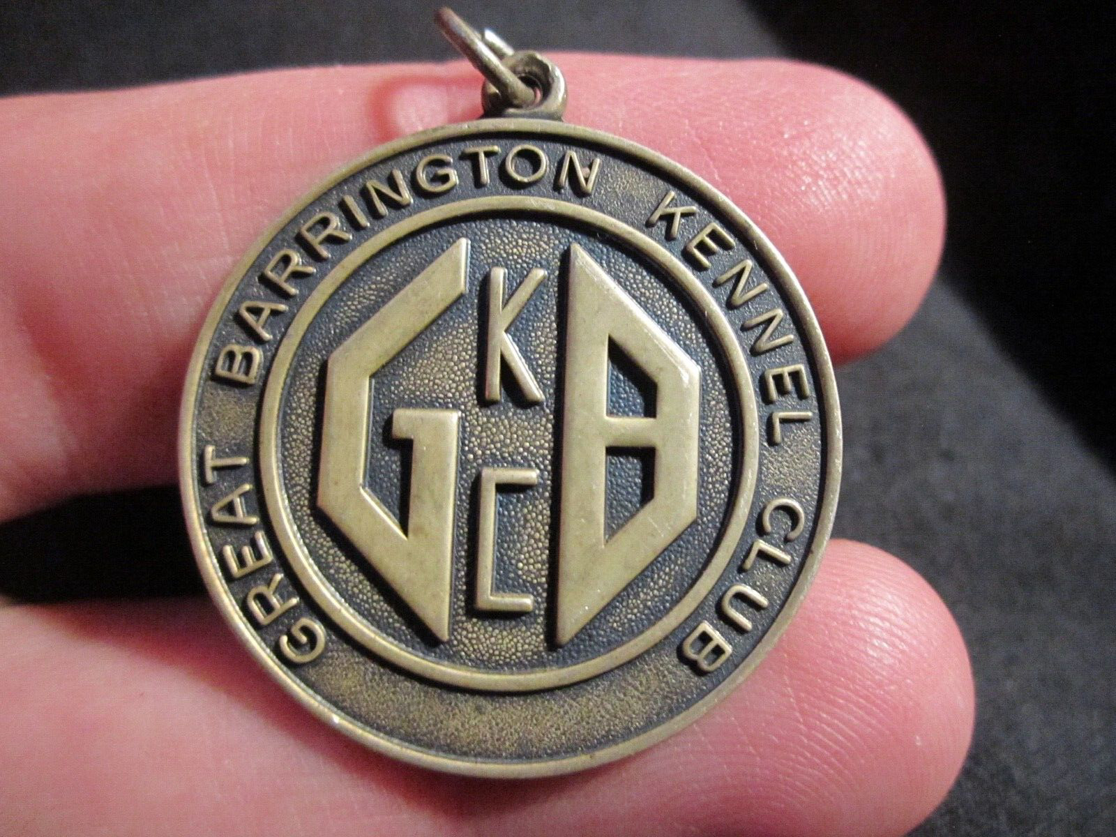 GREAT BARRINGTON KENNEL CLUB TAG PENDANT STERLING SILVER BBA-37