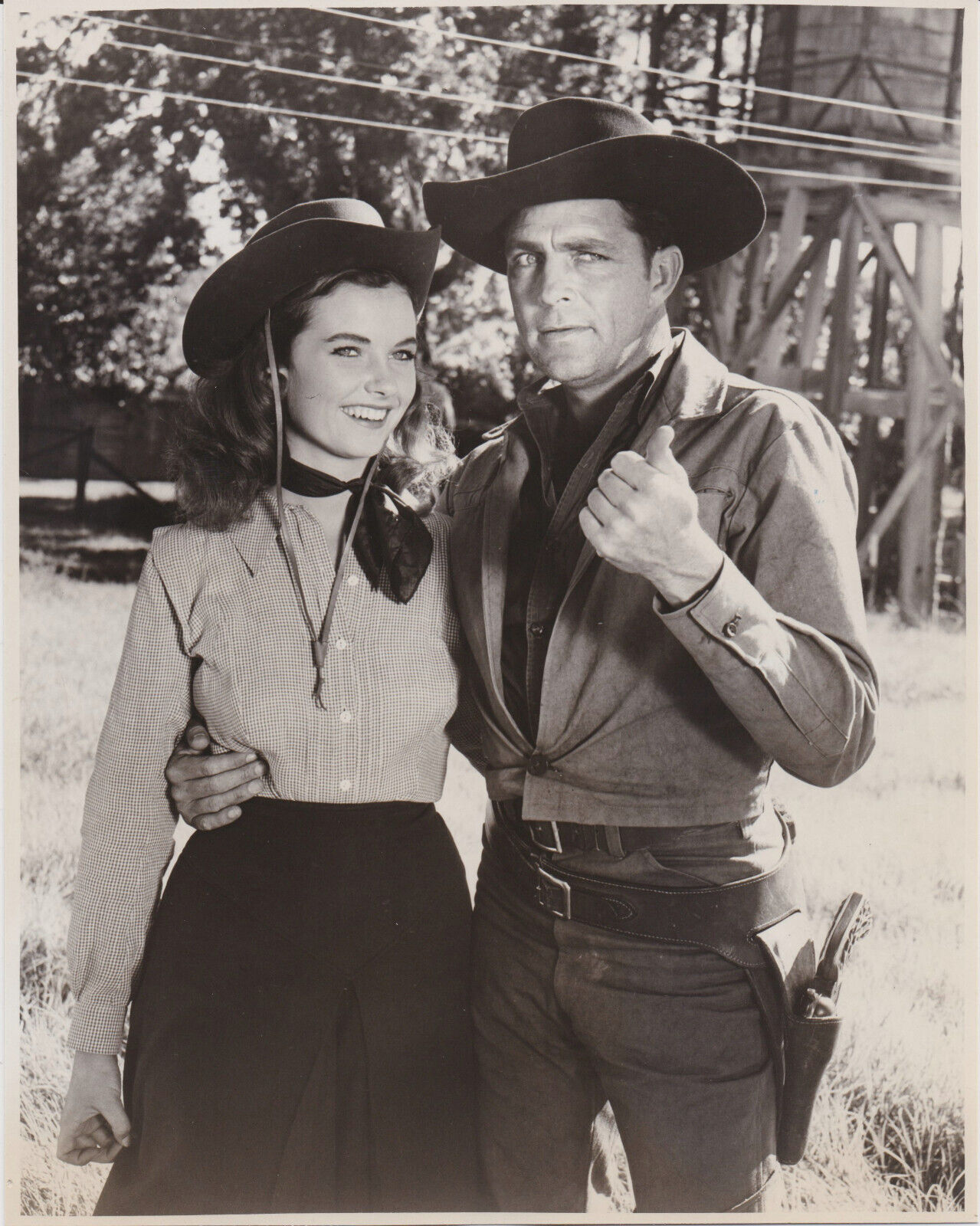 1959 Press Photo Actor Dale Robertson & Sandra Knight in \