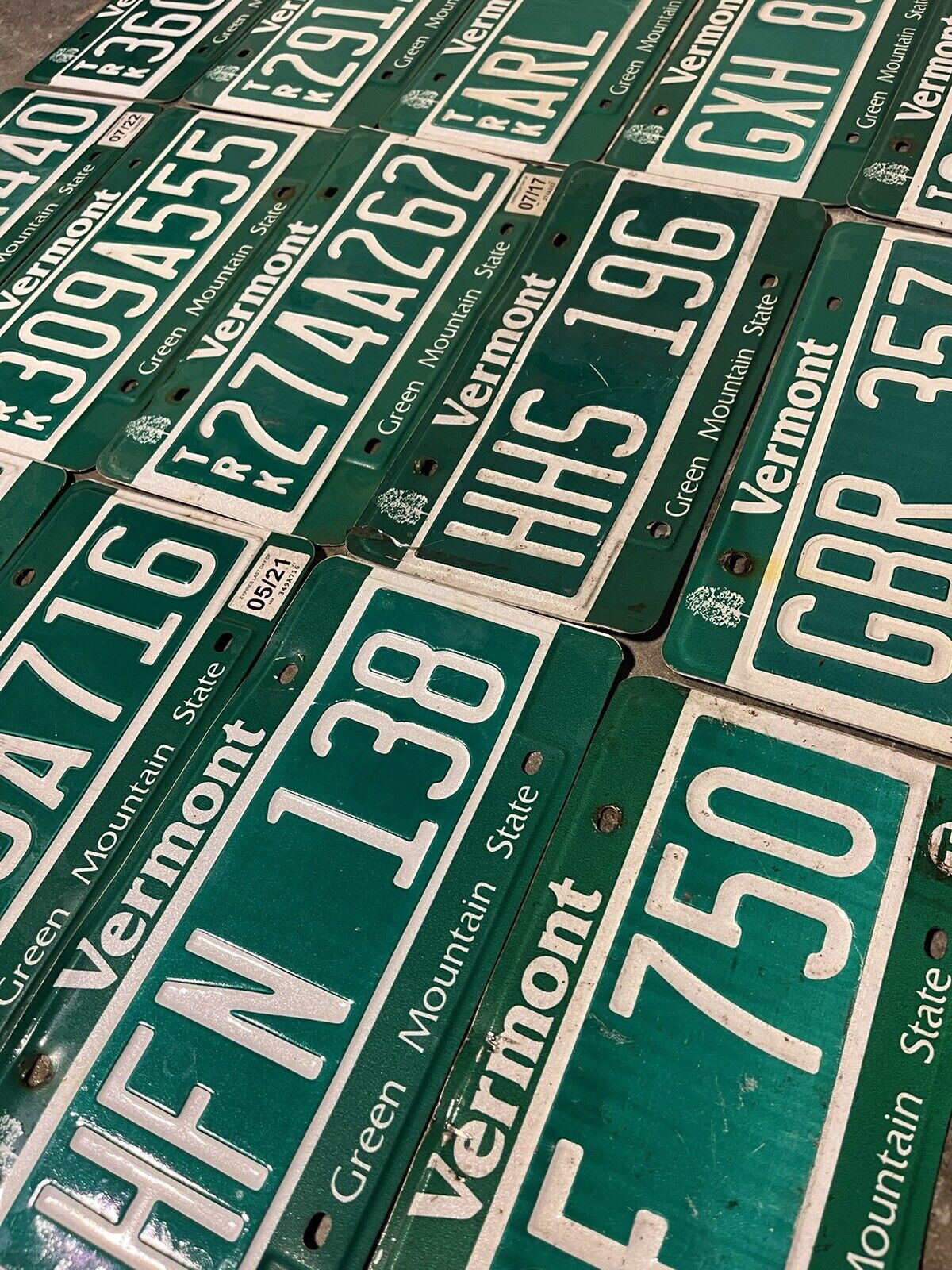 Vermont License Plates Lot Of 15 Expired 