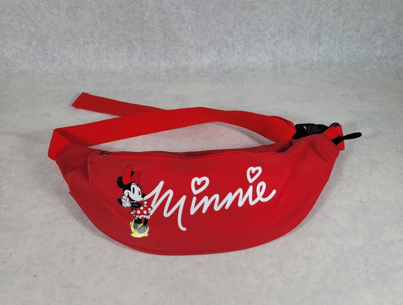 Red Disney Minnie Mouse Kickin\' It Adjustable Fanny Pack 