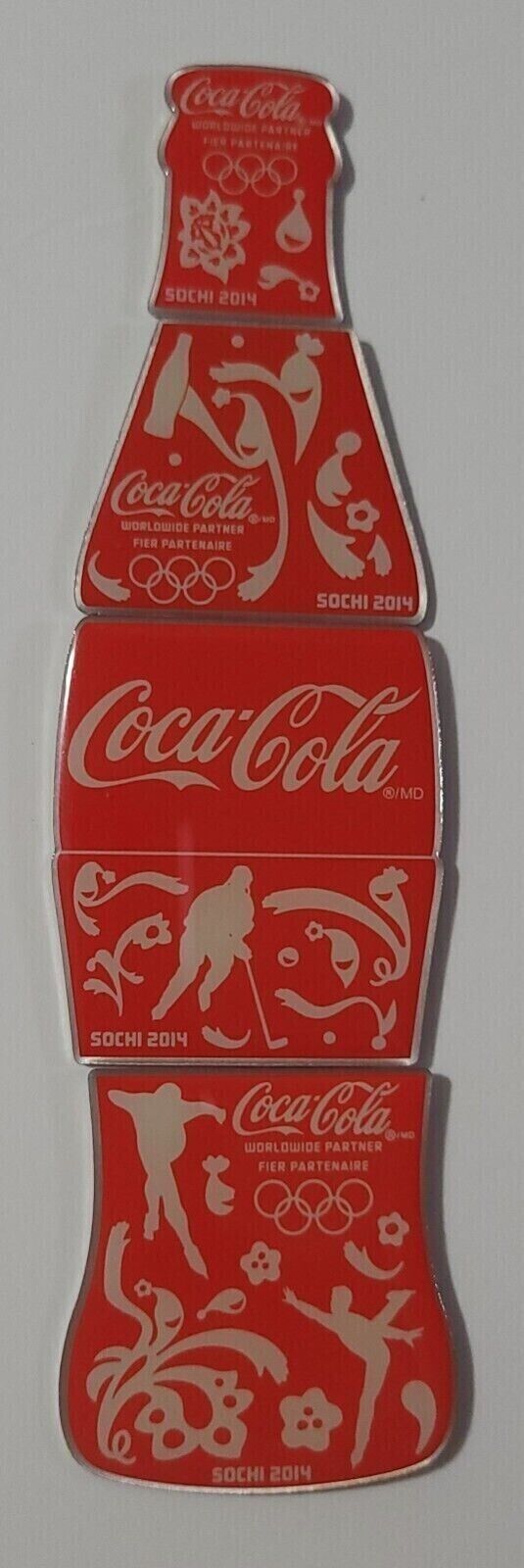 10 Sets of 2014 Sochi Winter Olympic Games Coca Cola Bottle Full Set Of Pins