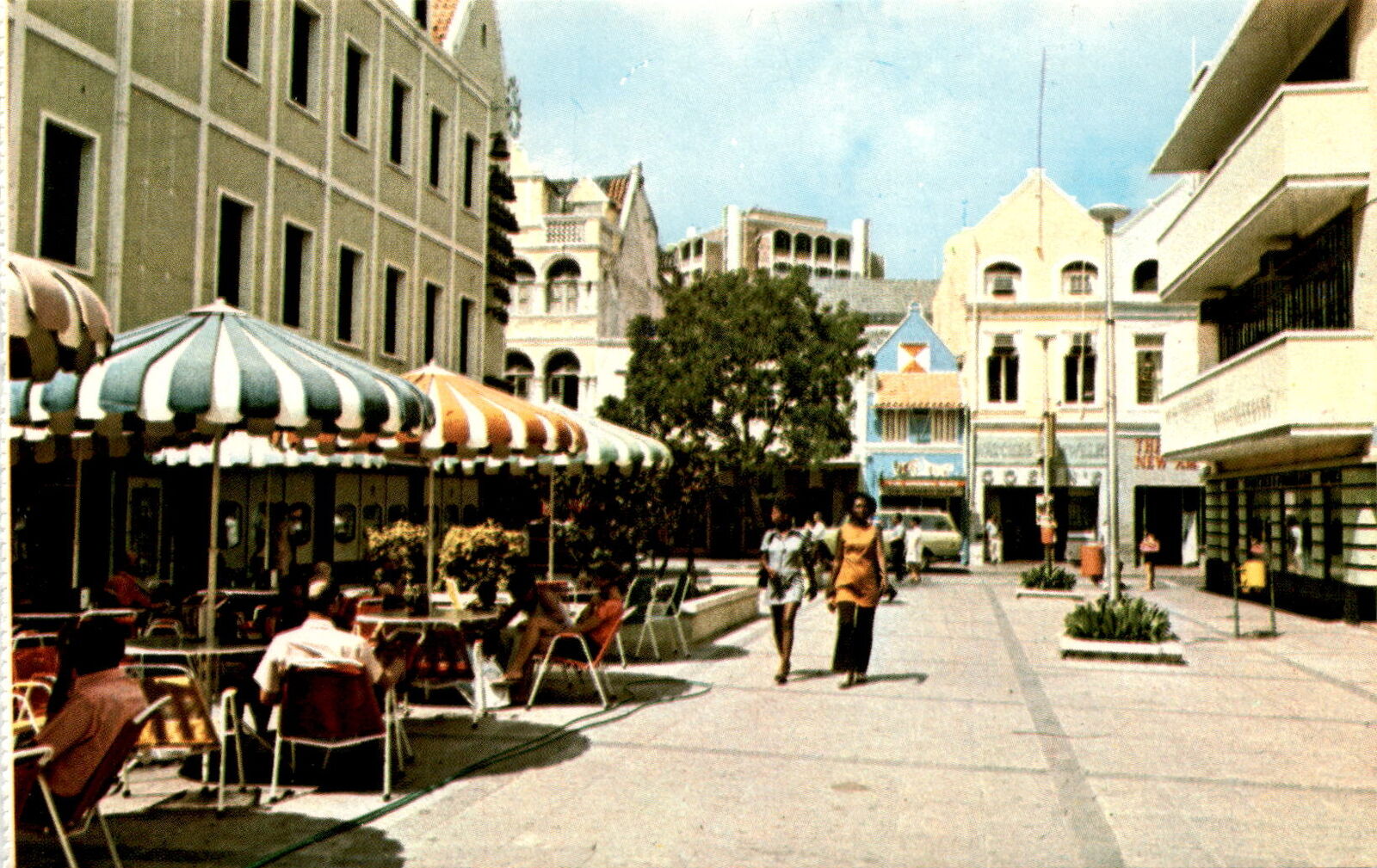 Da Costa Gomez Square, Willemstad, Curacao, Netherlands Antilles, Postcard