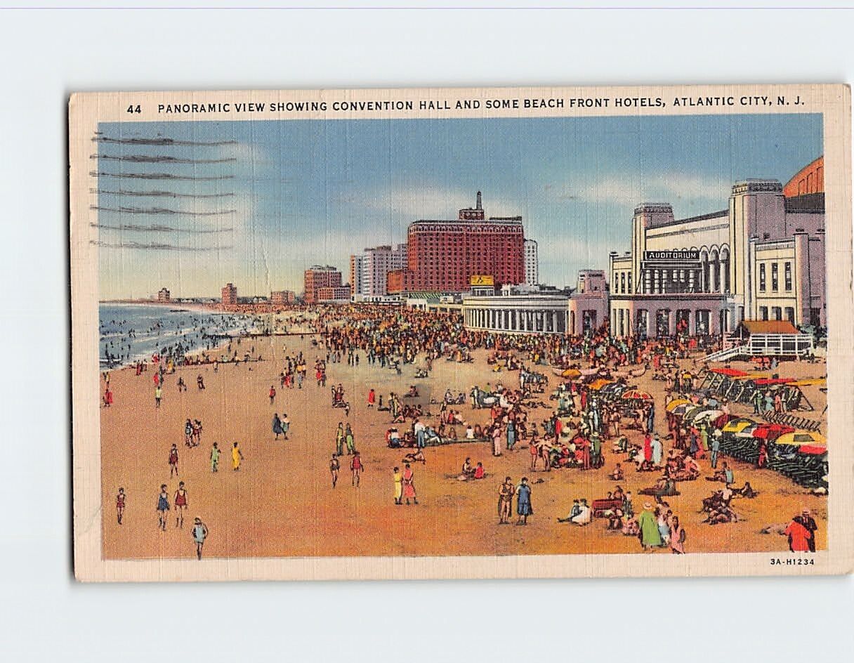 Postcard Panoramic View, Atlantic City, New Jersey