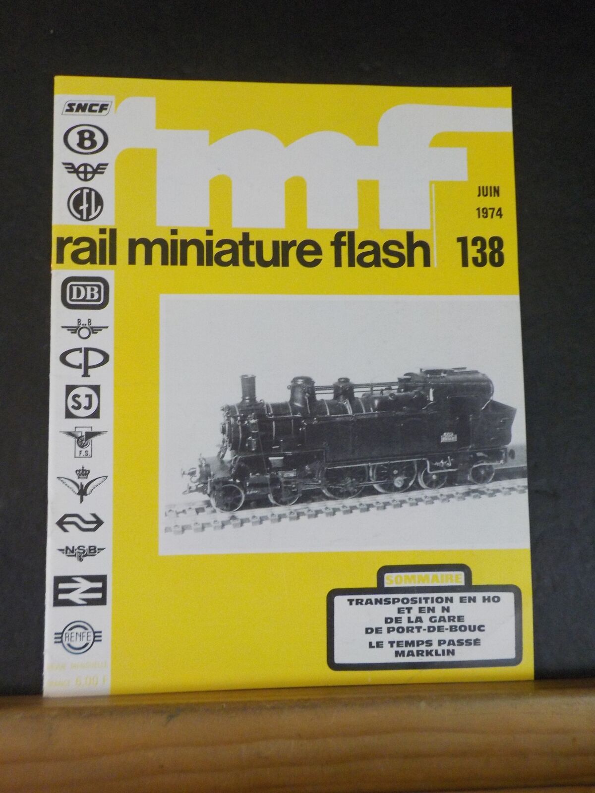 Rail Miniature Flash 138 1974 Juin Transportation en ho et en n De la gare De po