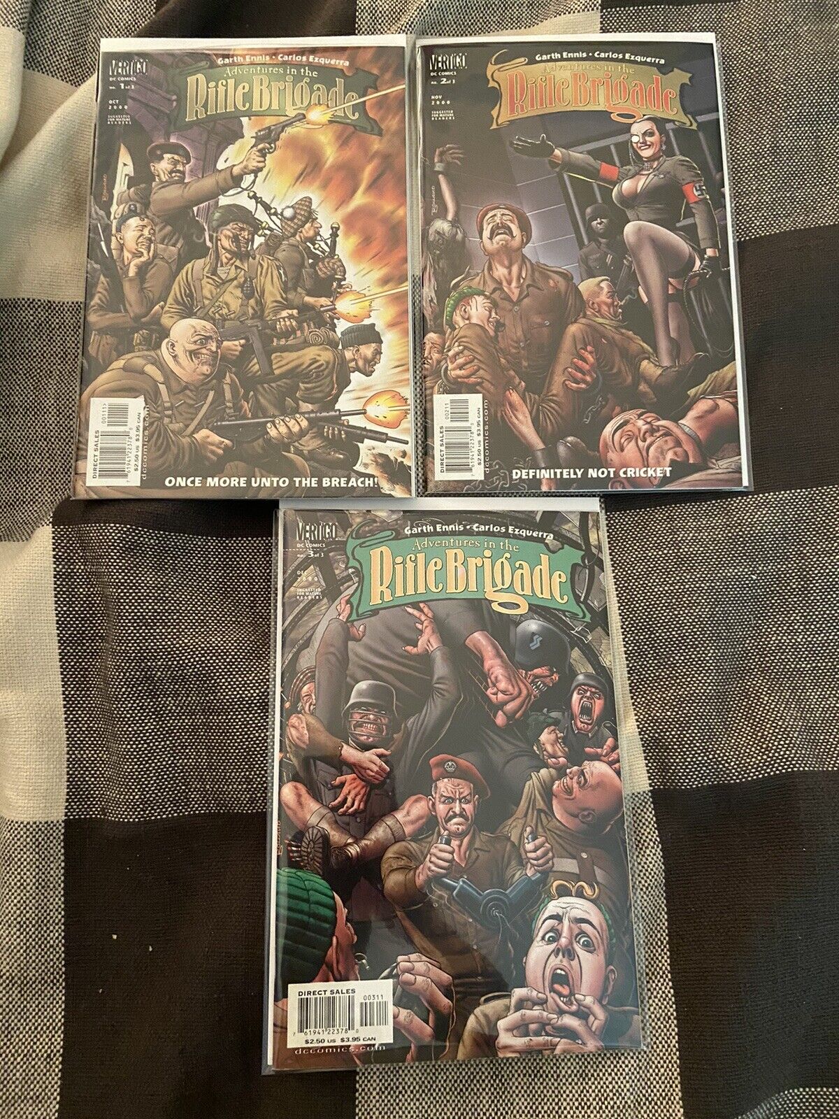 Adventures In The Rifle Brigade #1-3 Complete Set (2000) DC Comics