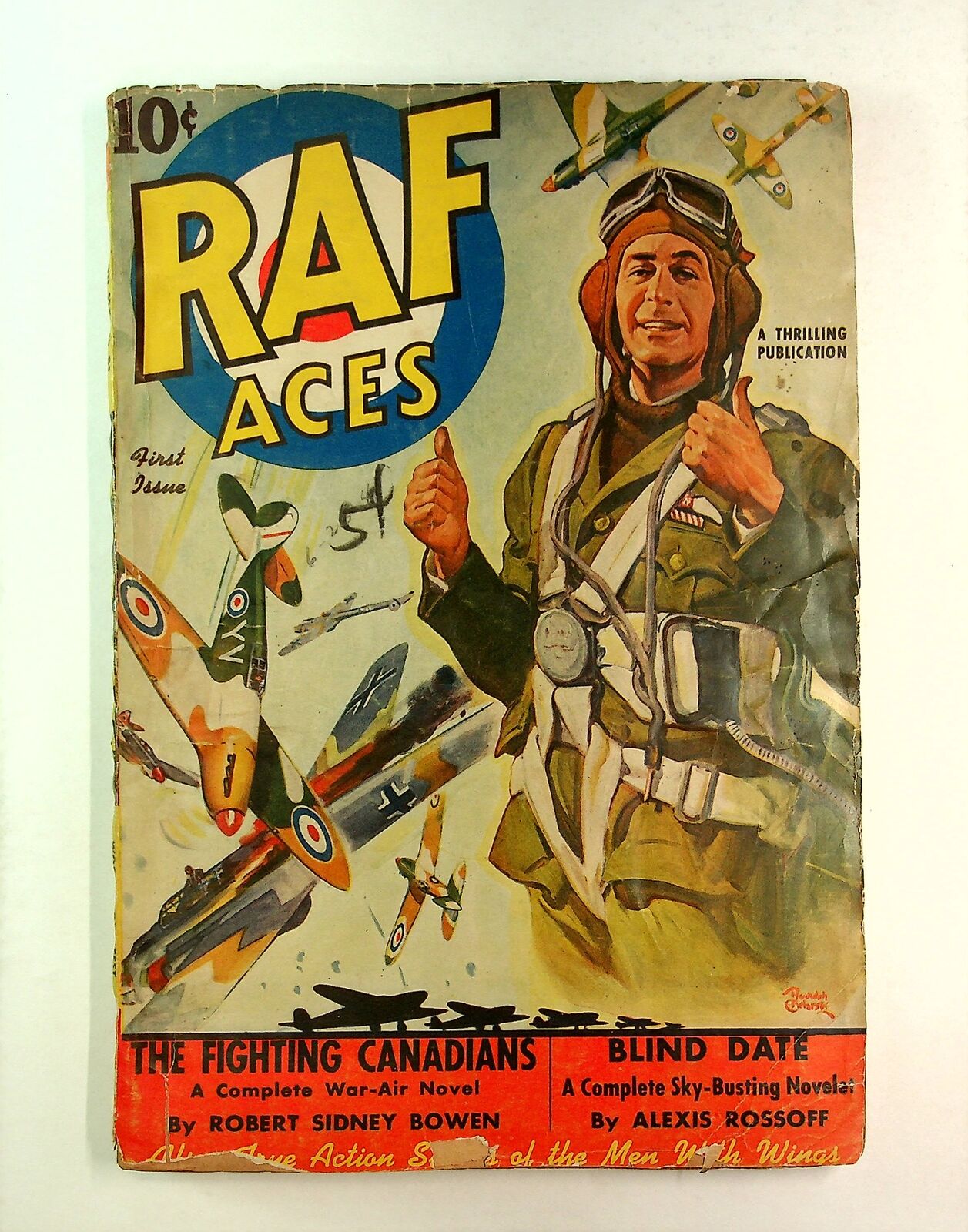 RAF Aces Pulp Aug 1941 Vol. 1 #1 VG- 3.5
