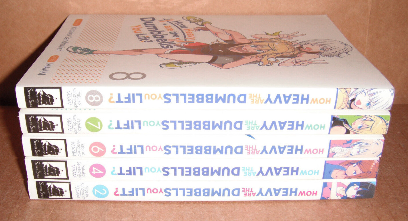 How Heavy Are the Dumbbells You Lift? Vol. 2,4,6,7,8 Manga Set English