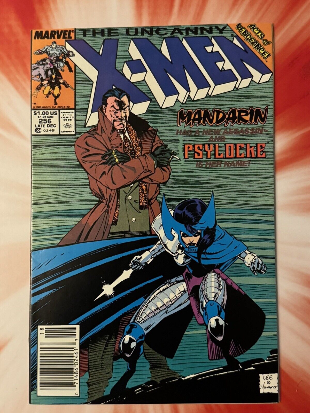 The Uncanny X-men #256 NM Newsstand Edition 1989 1st New Psylocke