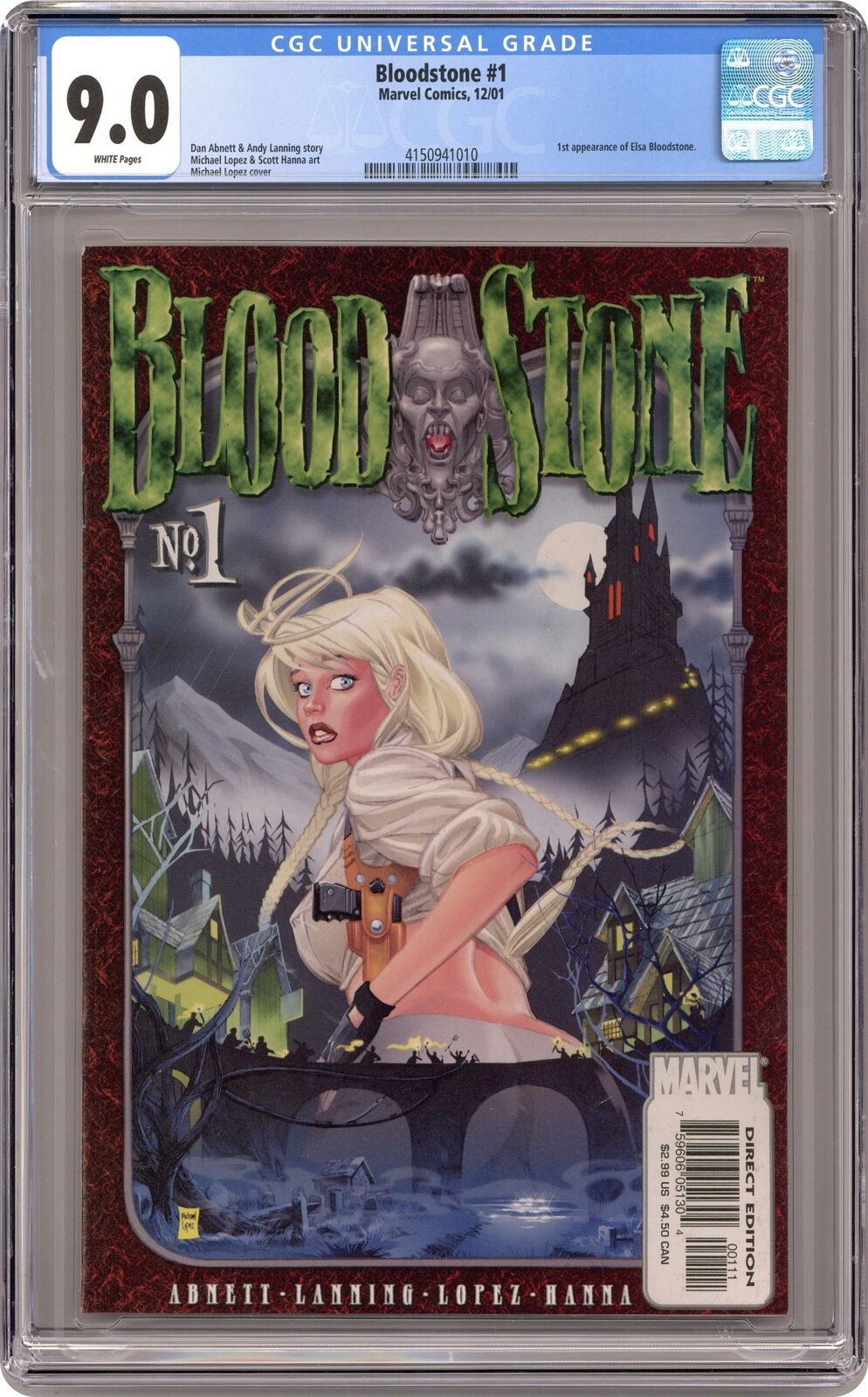 Bloodstone #1 CGC 9.0 2001 4150941010 1st app. Elsa Bloodstone