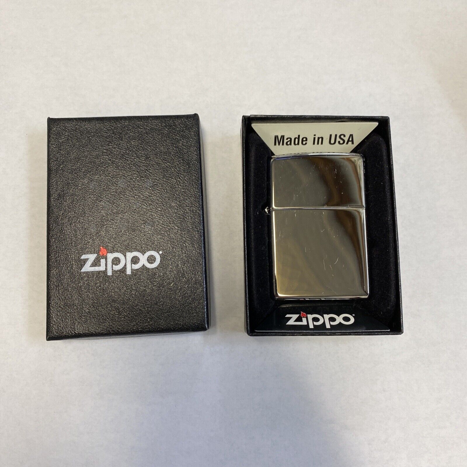 Zippo Lighter 250 reg Polish Crome New in box