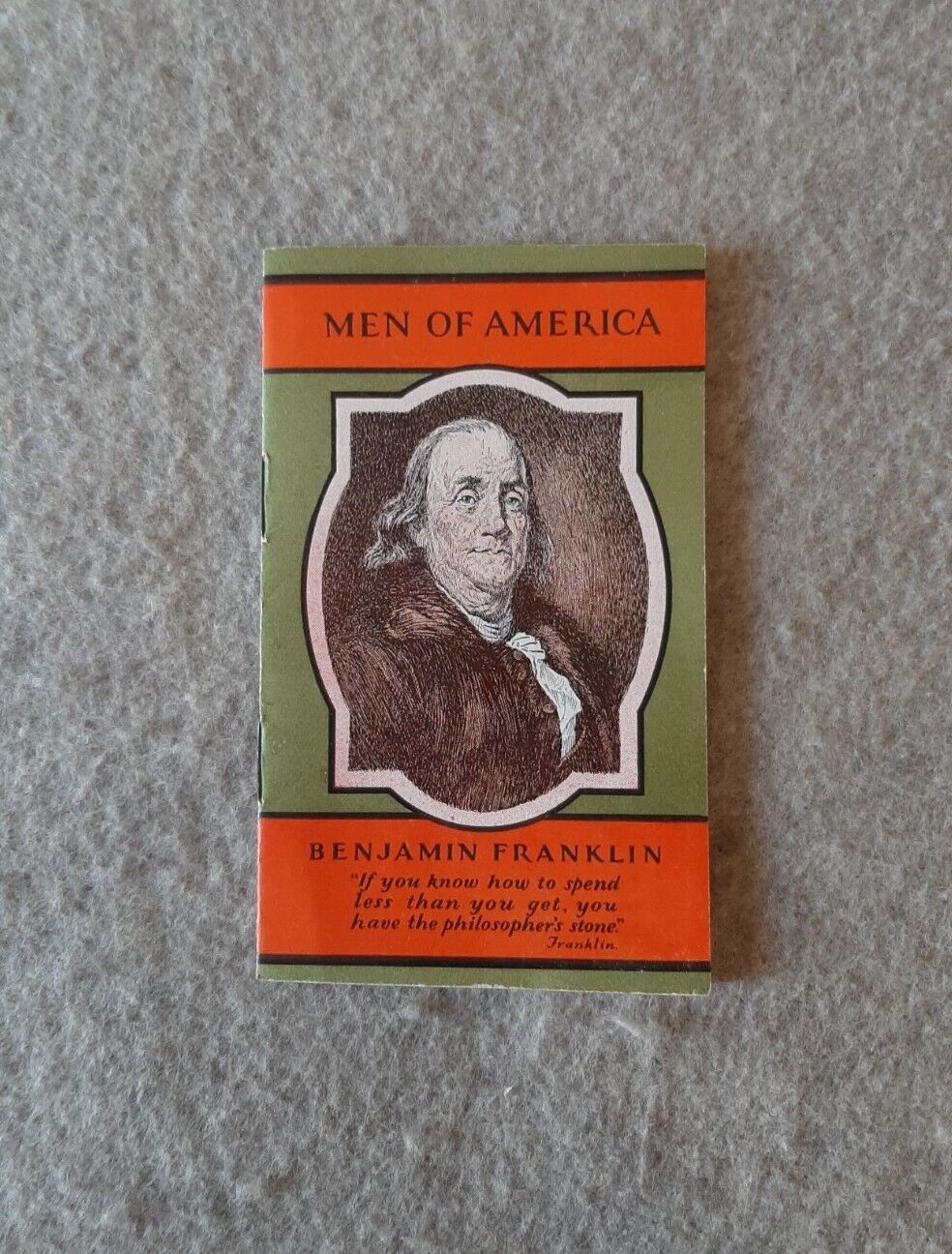 1929 Evening Bulletin Men of America Book BENJAMIN FRANKLIN Inventor Ambassador 