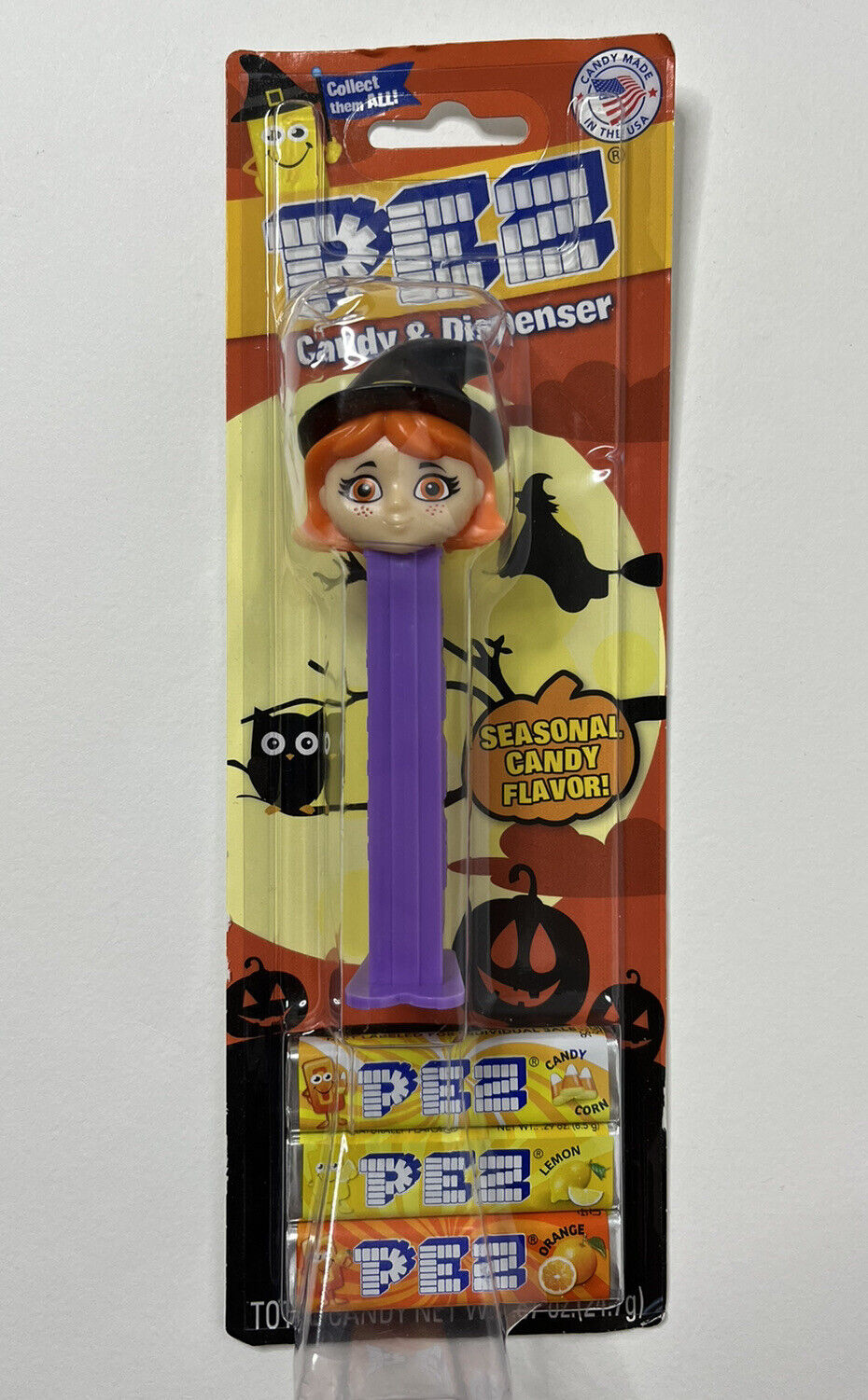 PEZ Candy Dispenser Halloween Witch Candy Corn