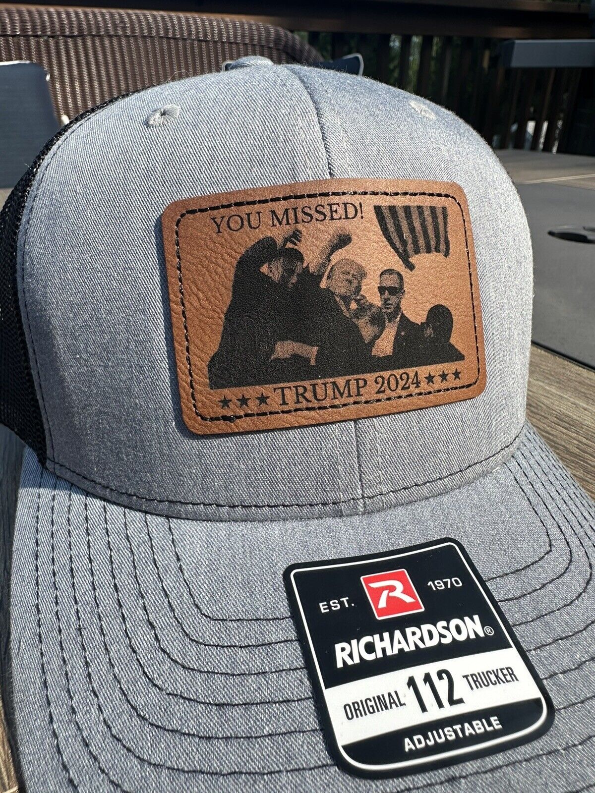 Trump \'YOU MISSED\' Trucker Hat - Donald Trump Hat  Cap  2024 - 112 Richardson