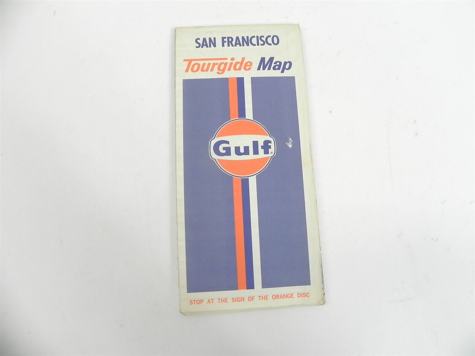 VINTAGE 1973 GULF OIL COMPANY MAP OF SAN FRANCISCO TOURING GUIDE GAS OIL PROMO