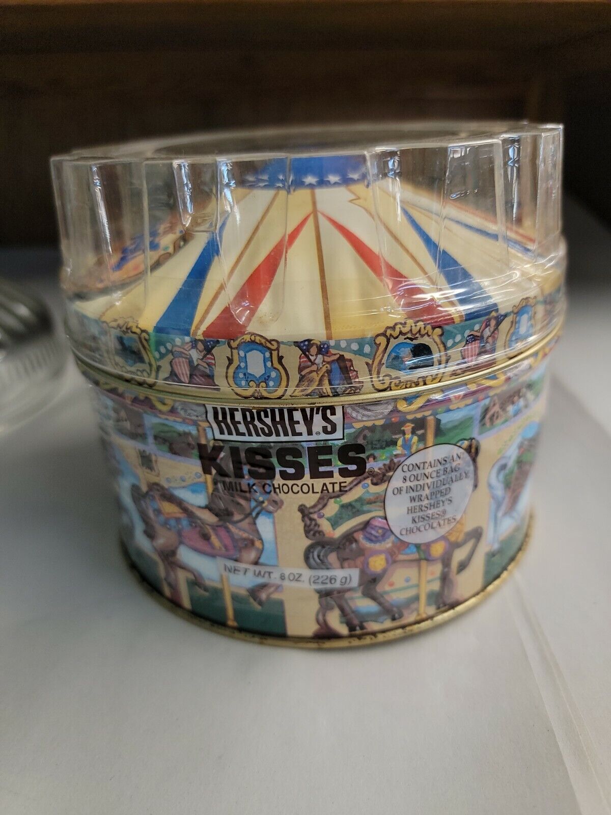 Vintage 1996 Hershey\'s Carousel Canister #13 Empty
