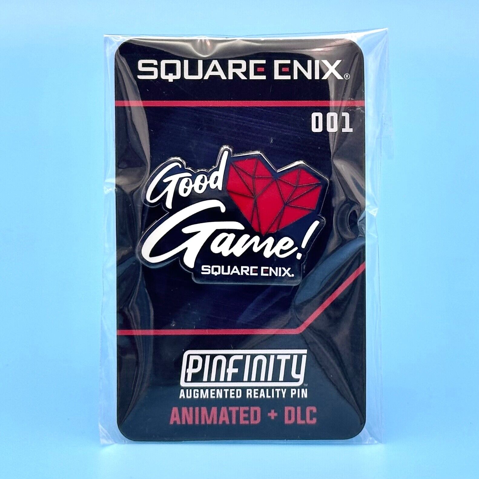 Square Enix Good Game Heart Augmented Reality AR Pin Pinfinity Animated DLC 001