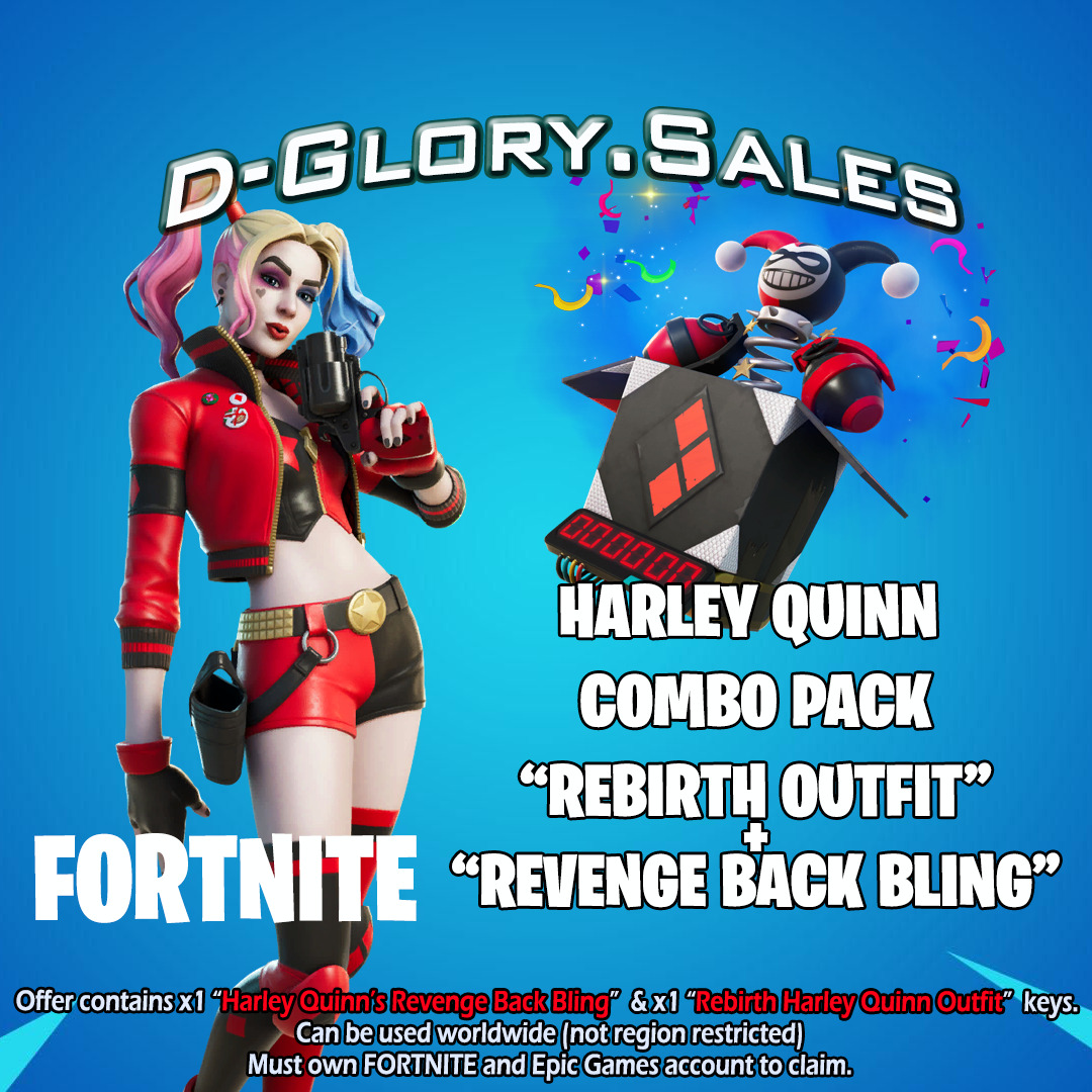 Fortnite - Rebirth Harley Quinn & Revenge Back Bling Pack DLC (ALL Platforms)