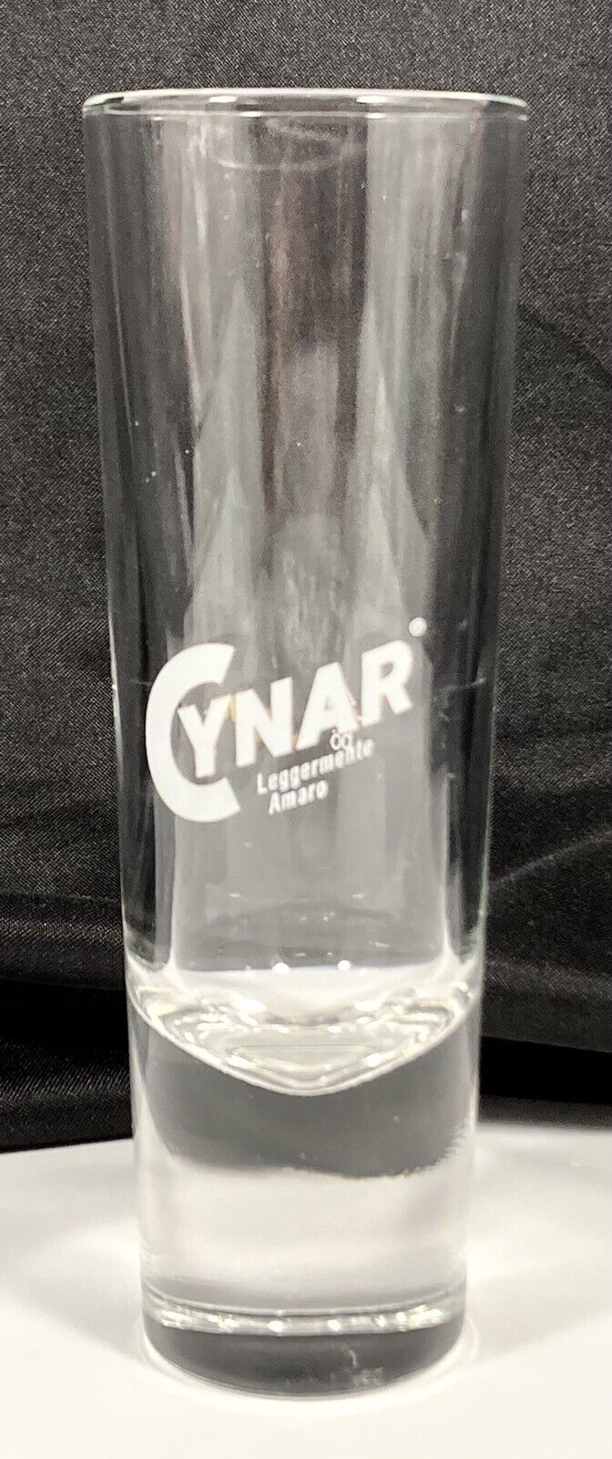 Cynar Liqueur Aperitif Artichoke Herbal Italian HEAVY BASE Glass 6oz 6 1/2\