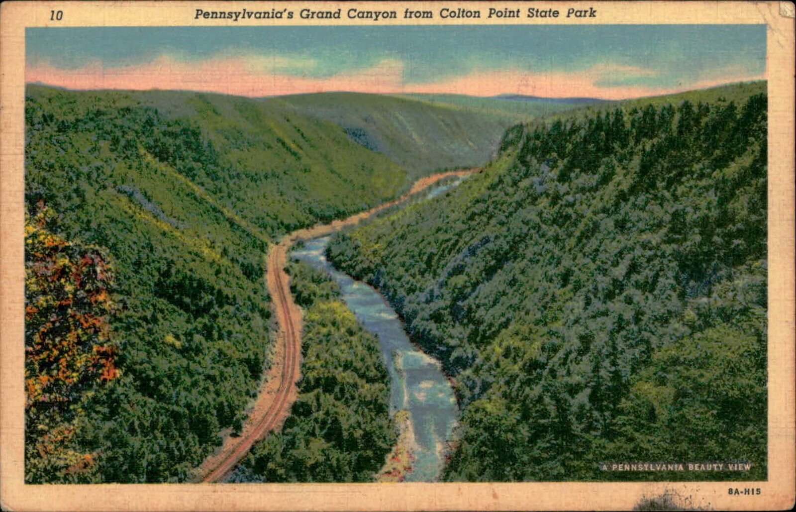 Postcard: 10 Pennsylvania\'s Grand Canyon from Colton Point State Park