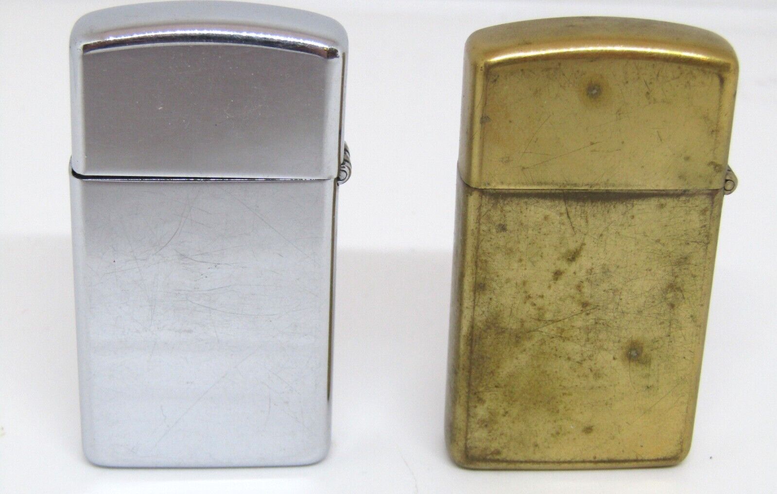 Vintage Zippo Lighters, Bradford Pa. Set of 2.