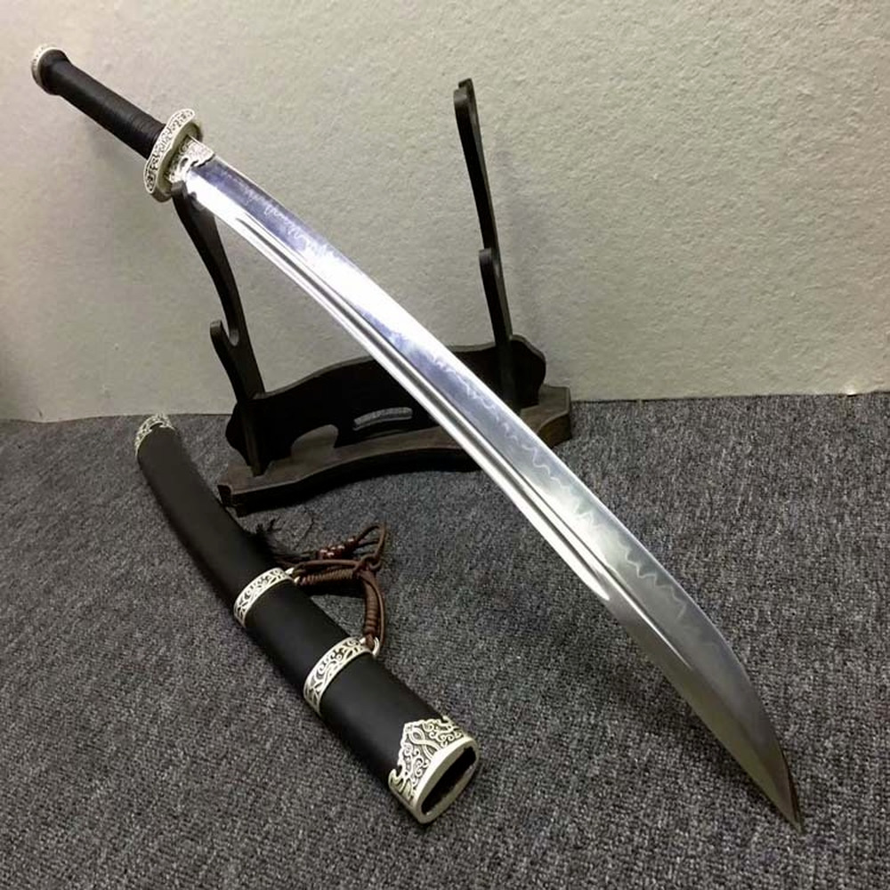 Battle Ready Broadsword Sword Katana Clay Temepered Outdoor Knif Sharp Dao